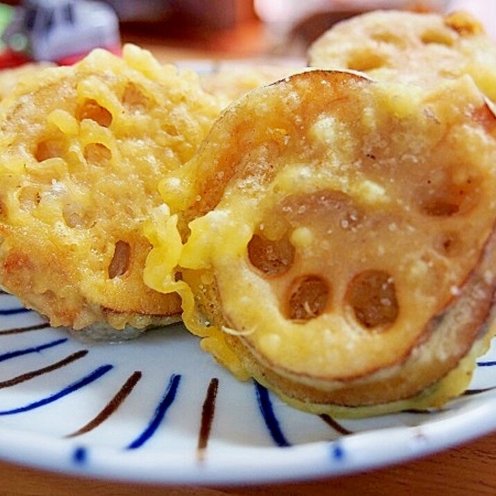 れんこんの豚はさみ揚げ